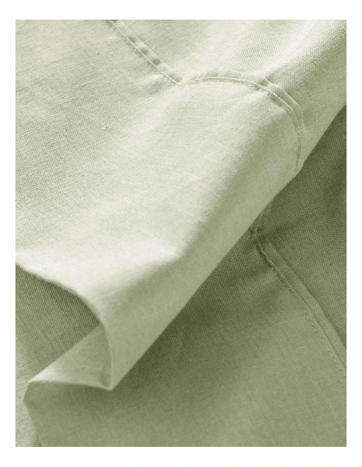 Linen Cotton Sheet Set in Sage image 4