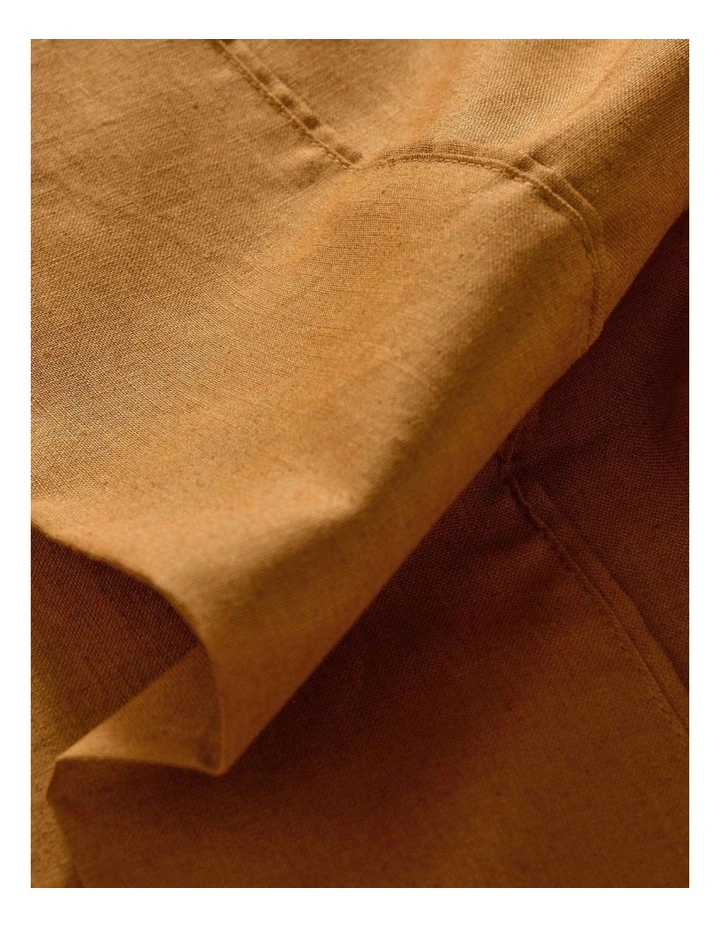 Linen Cotton Sheet Set in Rust image 4