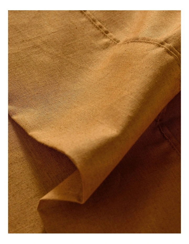 Linen Cotton Sheet Set in Rust image 6