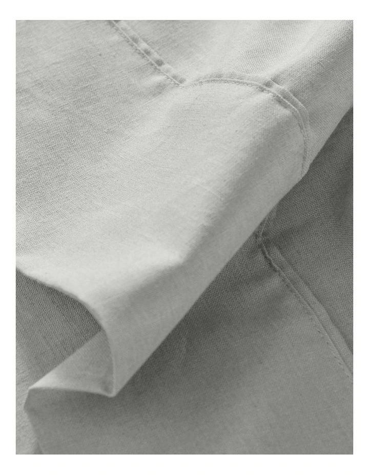Linen Cotton Sheet Set in Dove Grey image 4