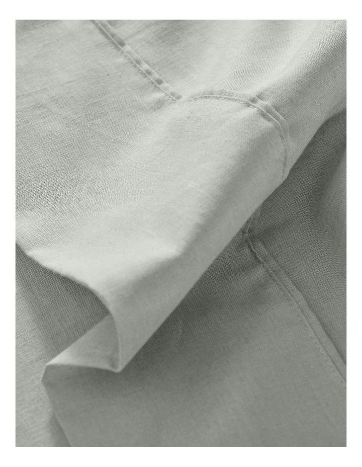 Linen Cotton Sheet Set in Dove Grey image 6
