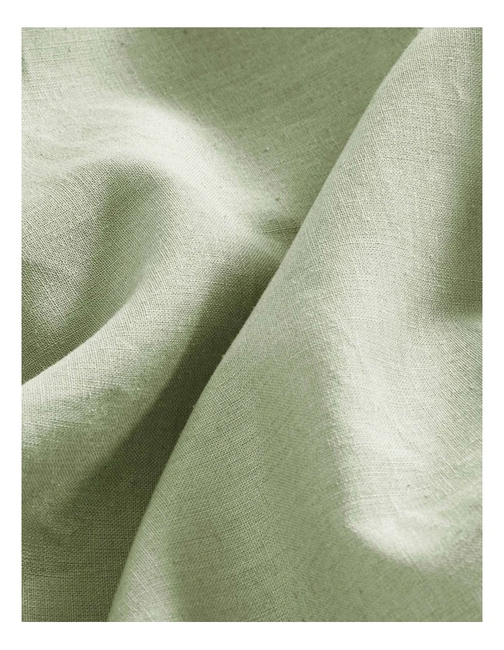 Linen Cotton Quilt Cover Set in Sage image 3