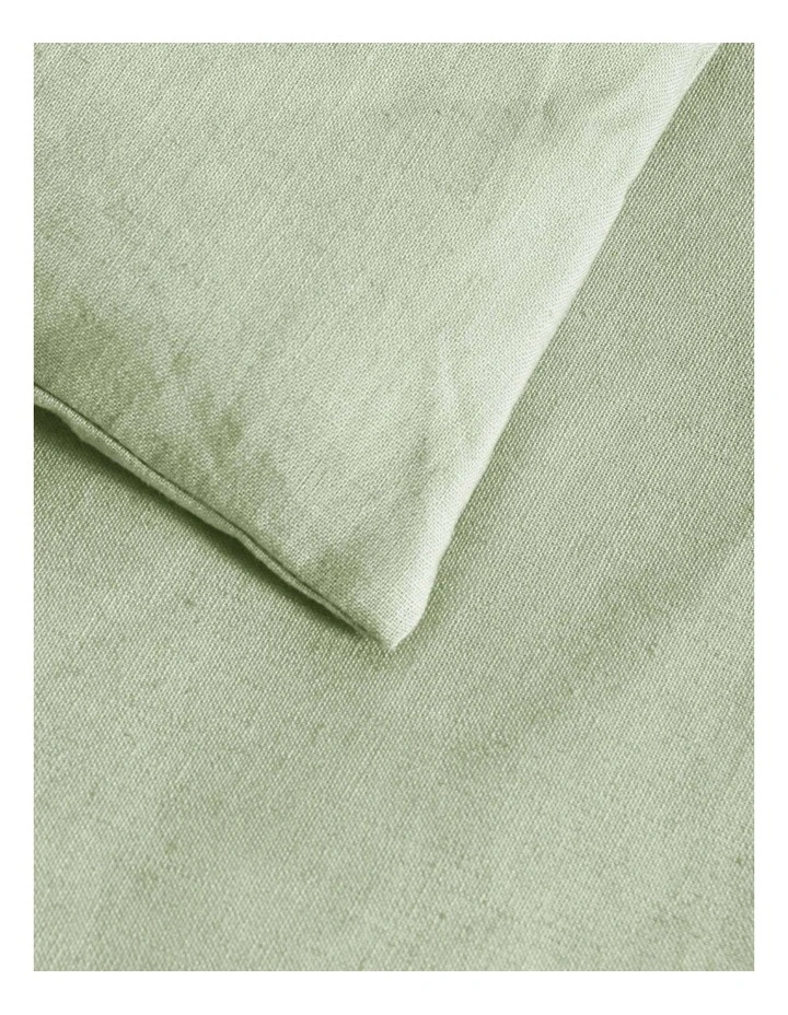 Linen Cotton Quilt Cover Set in Sage image 4