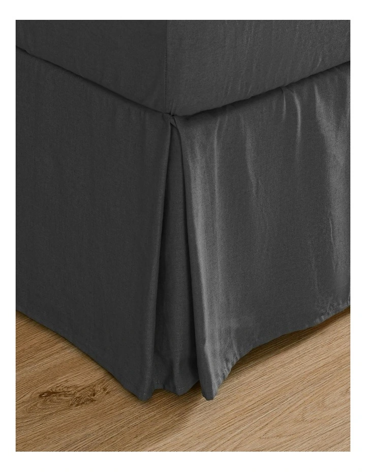 Linen Cotton Valance in Charcoal image 3