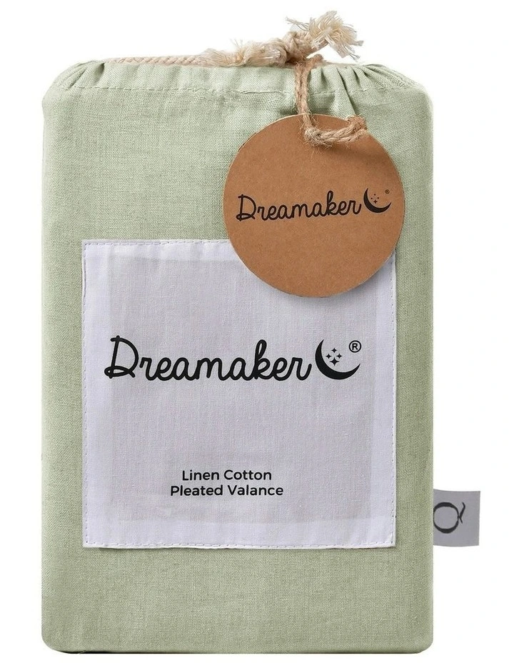 Linen Cotton Valance in Sage image 7