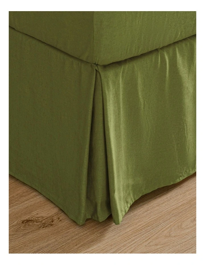 Linen Cotton Valance in Olive image 3