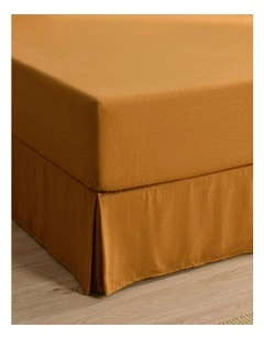 Linen Cotton Valance in Rust