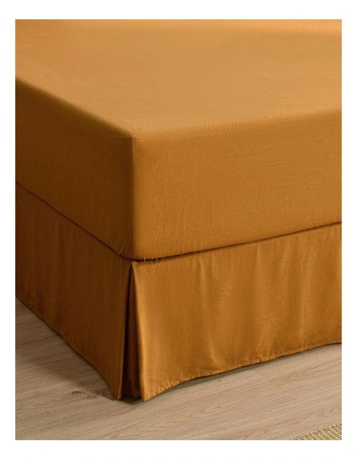 Linen Cotton Valance in Rust image 1