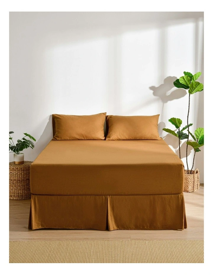 Linen Cotton Valance in Rust image 2
