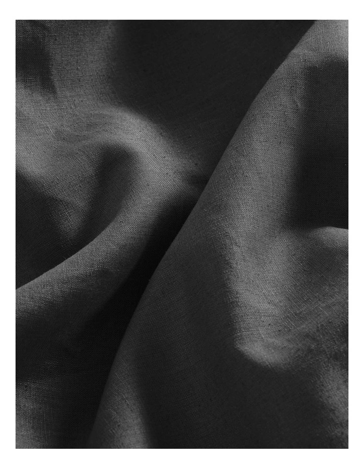 Linen Cotton Standard Pillowcase Twin Pack in Charcoal image 4