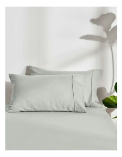 Linen Cotton Standard Pillowcase in Dove Grey