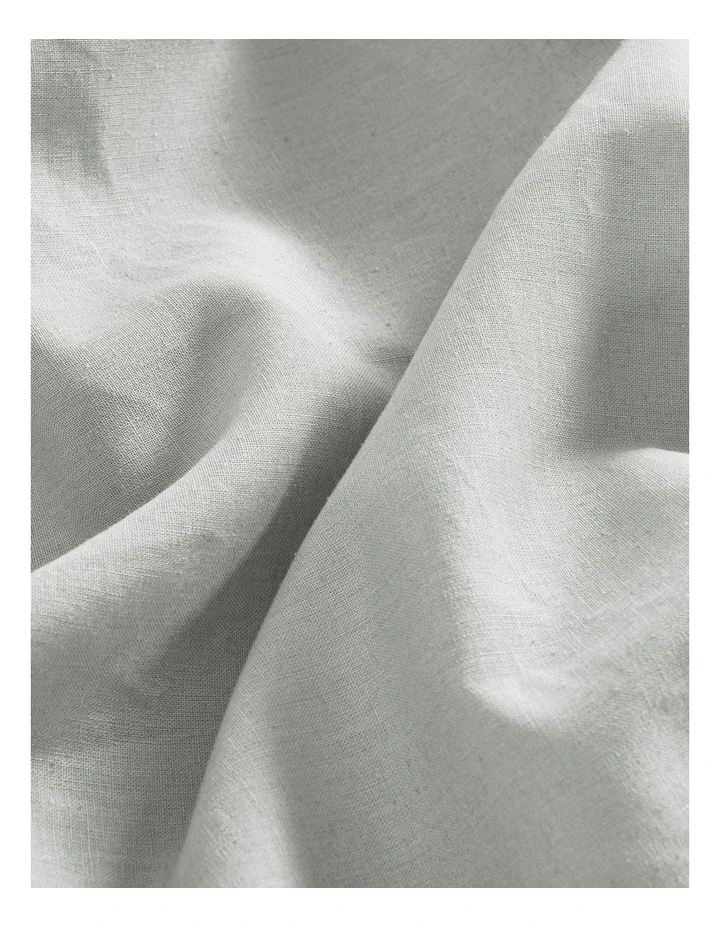 Linen Cotton Standard Pillowcase in Dove Grey image 4
