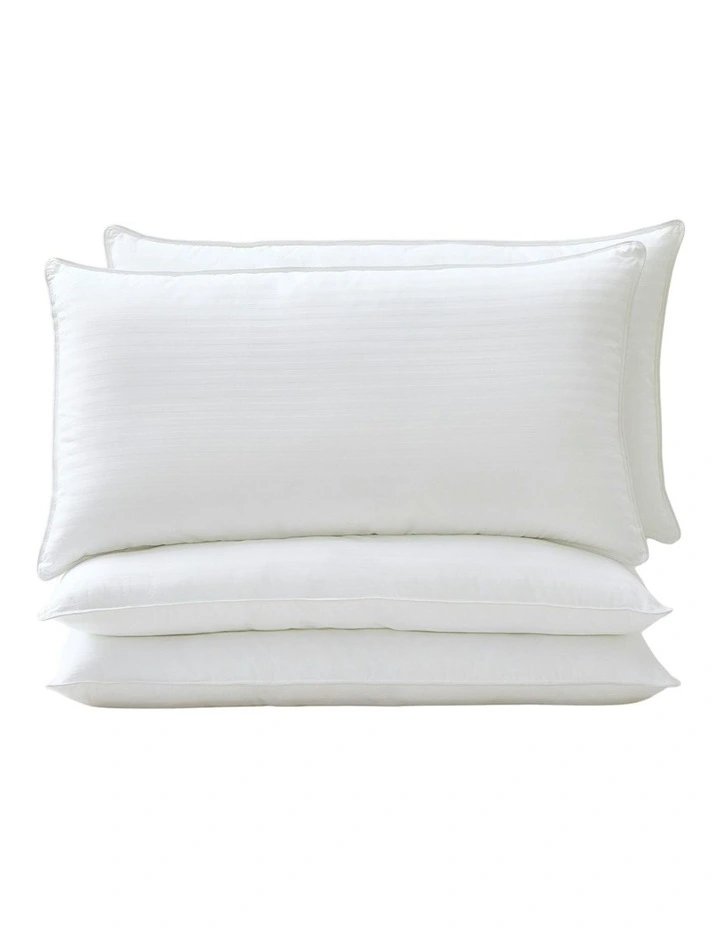 Hotel Collection Cotton Sateen Cover Microfibre King Pillow Four Pack in White image 1