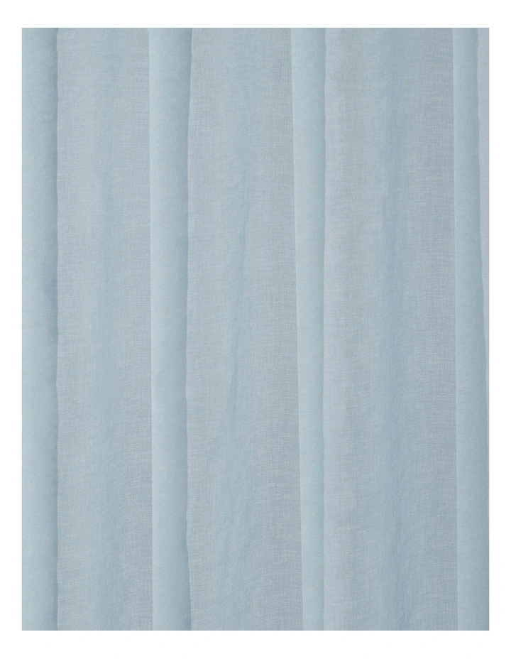Kirra Sheer Concealed Tab Top Curtain Twin Pack in Sky image 6