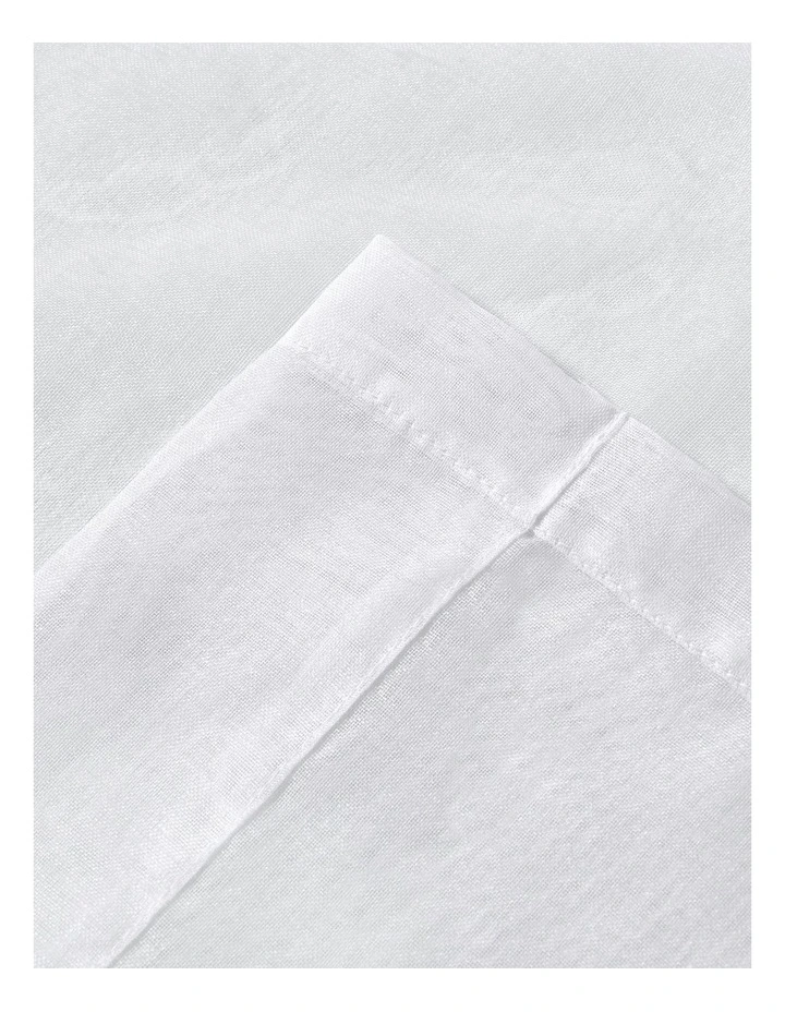 Kirra Sheer S-Fold Curtain Track Fits 140cm in White image 3