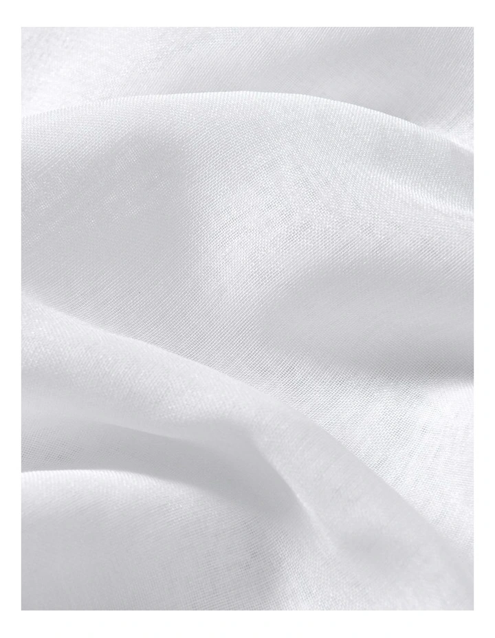 Kirra Sheer S-Fold Curtain Track Fits 140cm in White image 4