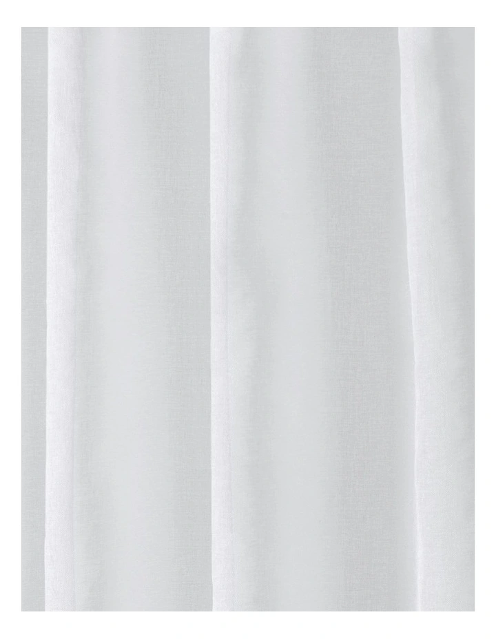 Kirra Sheer S-Fold Curtain Track Fits 140cm in White image 6
