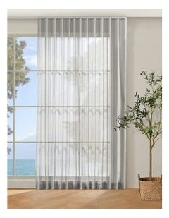 Kirra Sheer S-Fold Curtain Track Fits 140cm in Ash