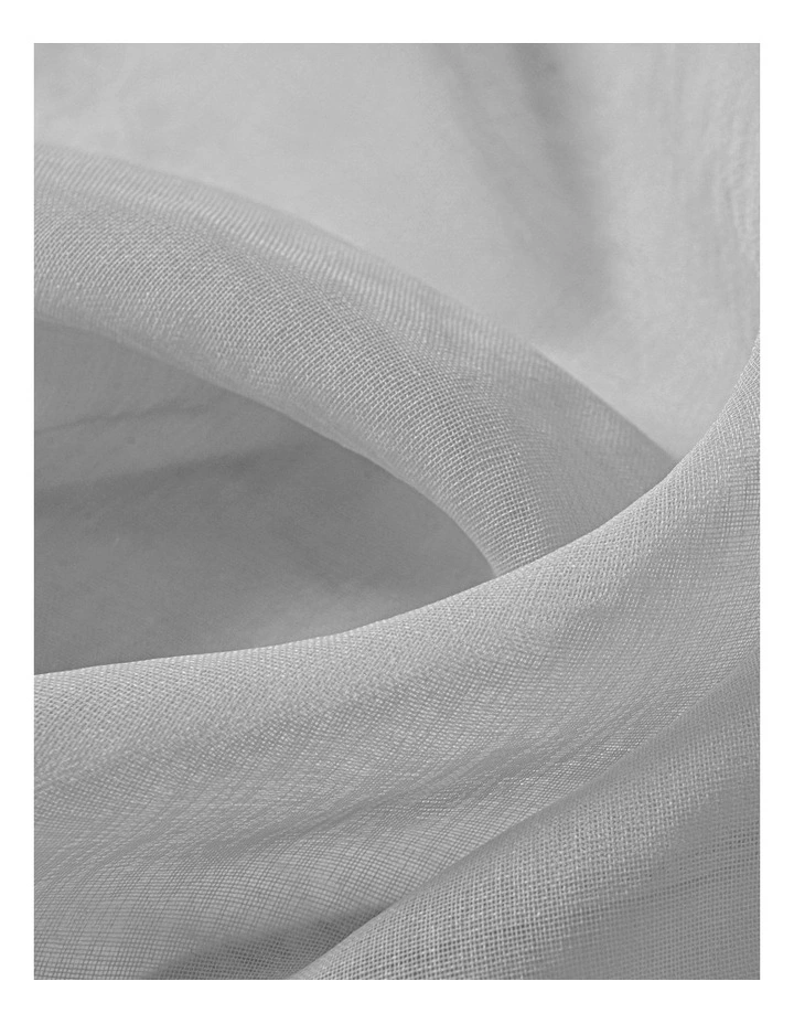 Kirra Sheer S-Fold Curtain Track Fits 140cm in Ash image 3