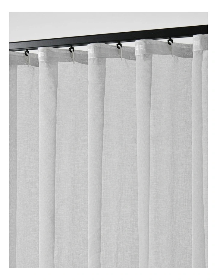 Kirra Sheer S-Fold Curtain Track Fits 140cm in Ash image 5