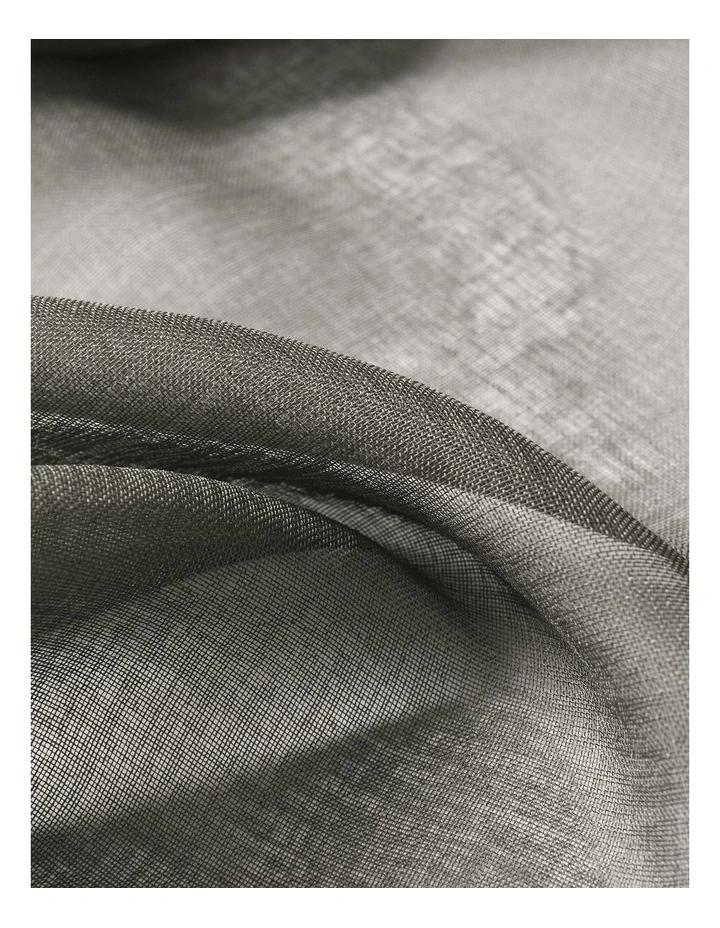 Kirra Sheer S-Fold Curtain Track Fits 140cm in Slate image 3