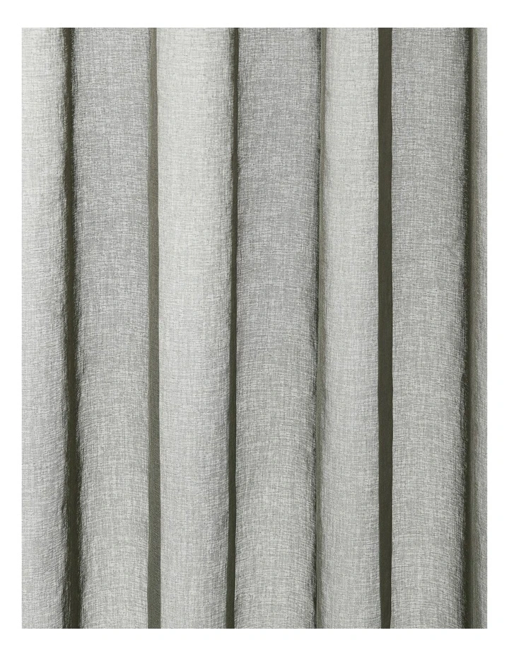 Kirra Sheer S-Fold Curtain Track Fits 140cm in Slate image 5