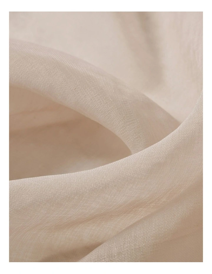 Kirra Sheer S-Fold Curtain Track Fits 140cm in Desert Rose image 4