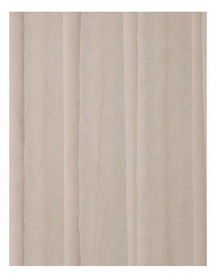 Kirra Sheer S-Fold Curtain Track Fits 140cm in Desert Rose image 6