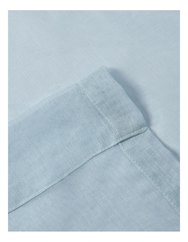Kirra Sheer S-Fold Curtain Track Fits 140cm in Sky image 4