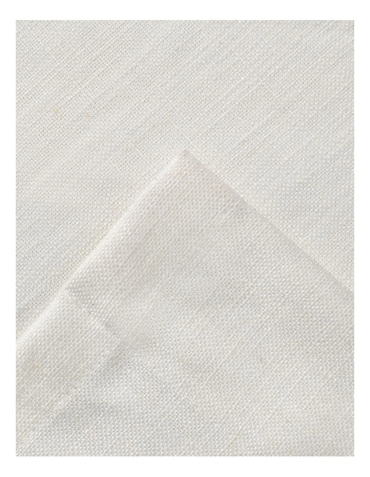 Adria Light Filtering Polyester/Linen Blend Concealed Tab Top Curtain 2 Pack in Snow image 6