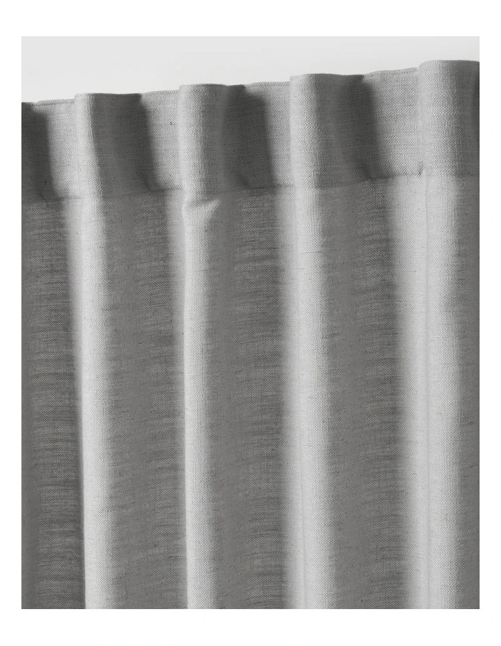 Adria Light Filtering Concealed Tab Top Curtain Twin Pack in Pewter image 3