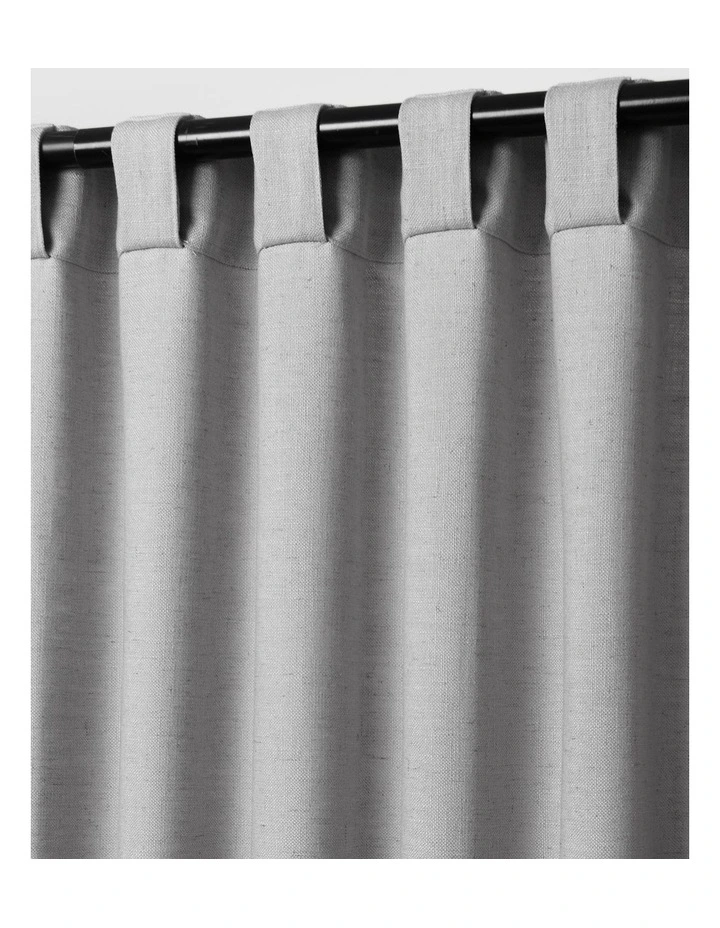 Adria Light Filtering Concealed Tab Top Curtain Twin Pack in Pewter image 4