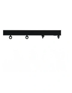 S-Fold Curtain Track Set 140cm in Black
