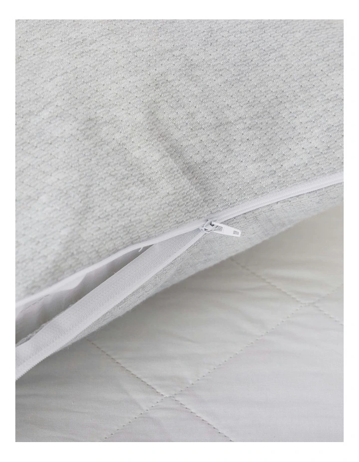 Bamboo Charcoal Memory Foam Pillow Twin Pack in Grey image 5
