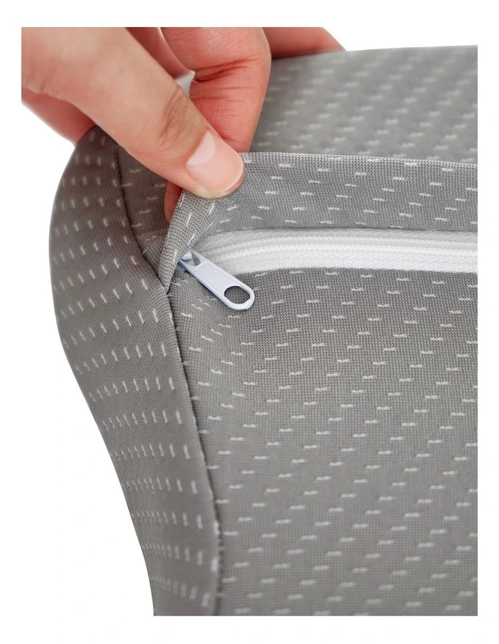 Cervical Memory Foam Neck Pillow in White image 6