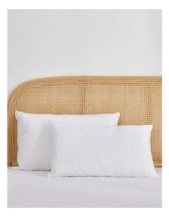Bamboo Blend Pillow Twin Pack in White