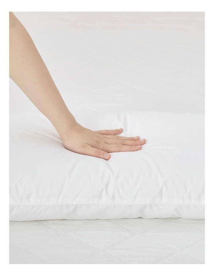 Bamboo Blend Pillow Twin Pack in White image 4