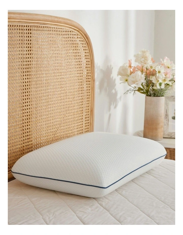 Tencel Cover Standard Memory Foam Pillow in White image 1