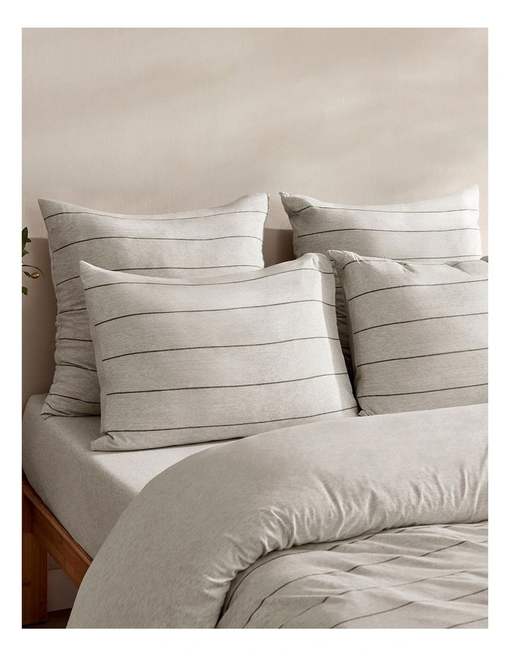 Jersey Luxe Combo Fitted Sheet Set in Olive image 2