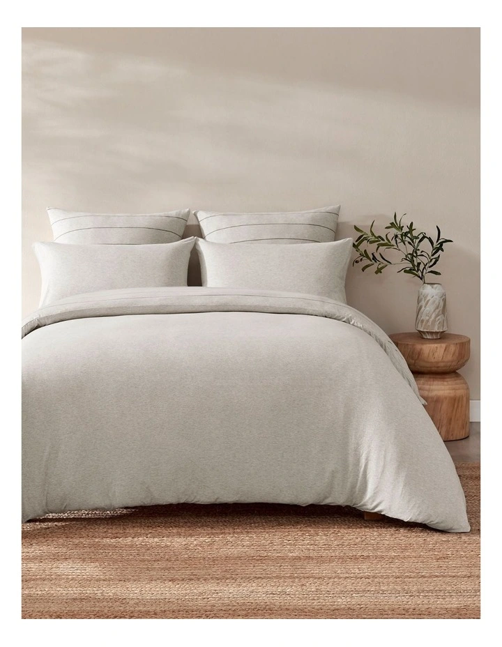 Jersey Luxe Combo Fitted Sheet Set in Olive image 3