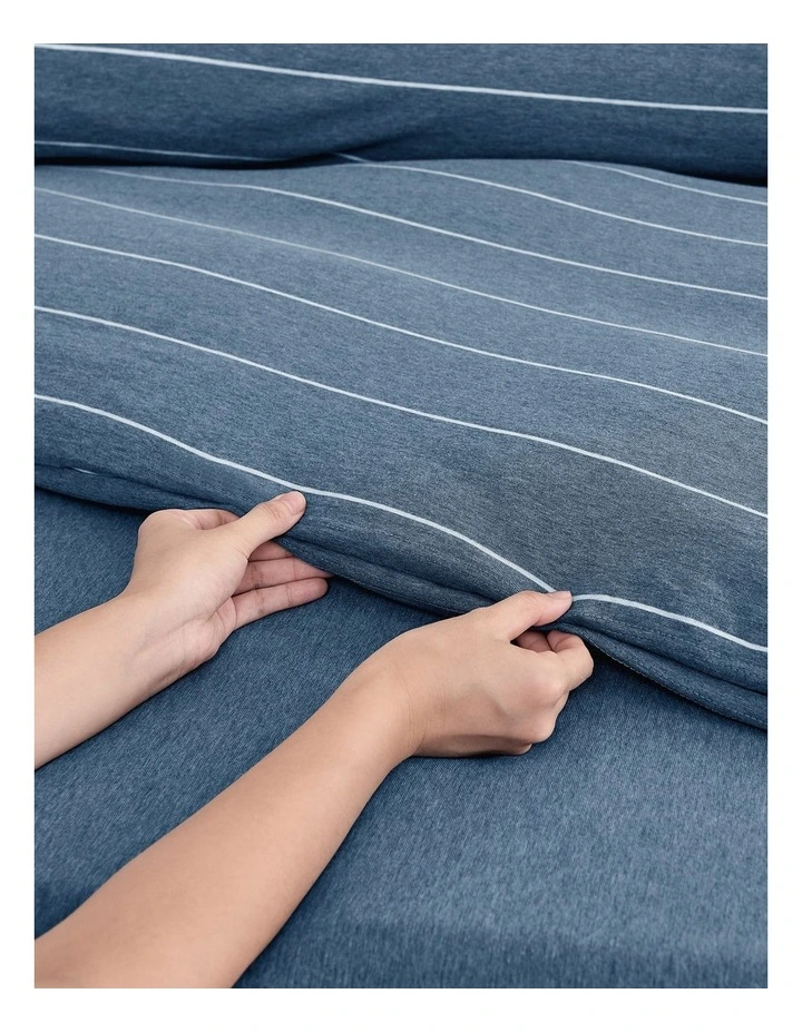 Jersey Luxe 100% Cotton Combo Fitted Sheet Set in Rust image 4