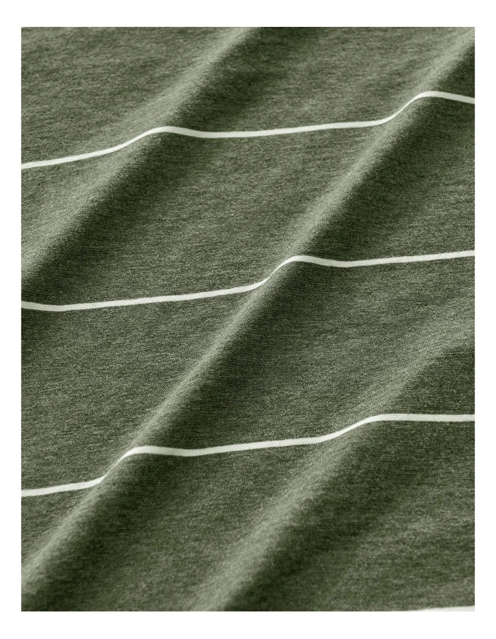 Jersey Luxe 100% Cotton Reversible Quilt Cover Set in Olive image 7