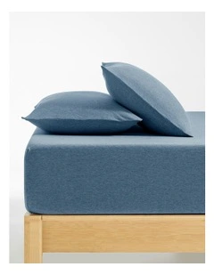 Luxe Fitted Sheet Set in Denim