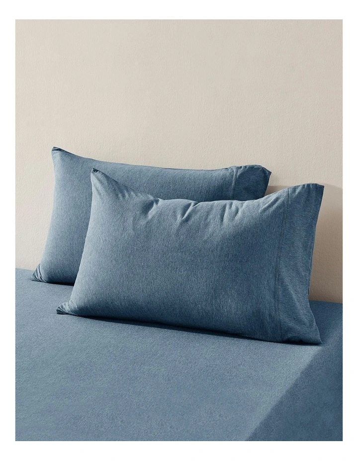 Luxe Fitted Sheet Set in Denim image 2