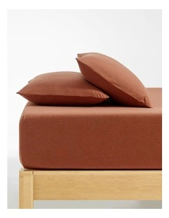 Luxe Fitted Sheet Set in Rust