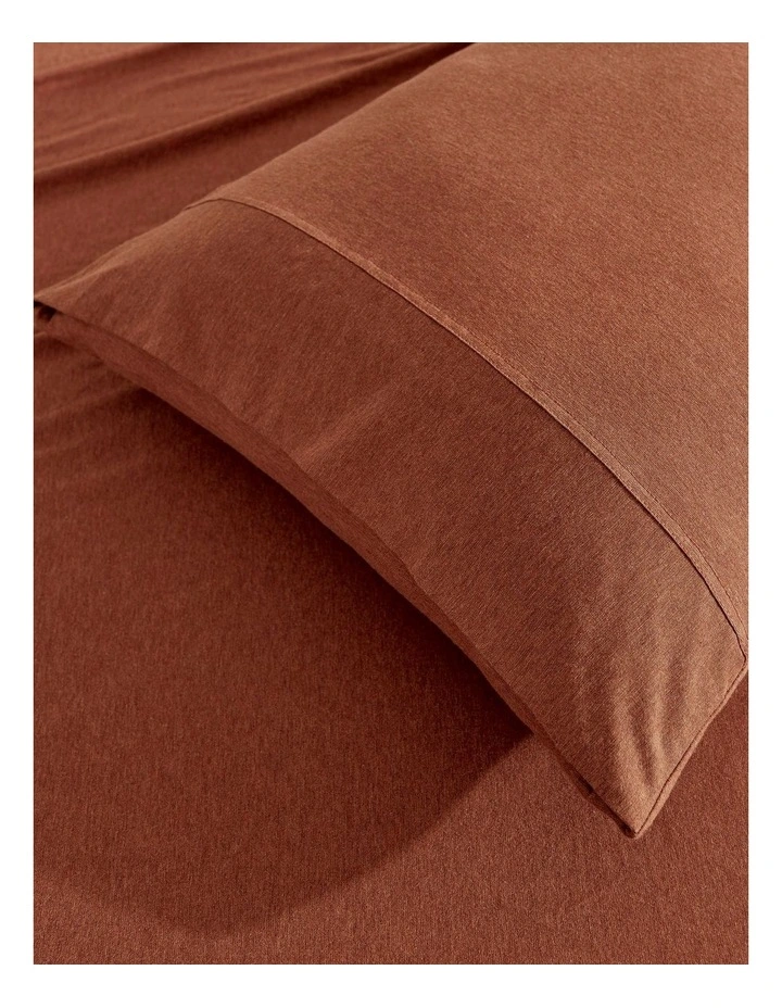 Luxe Fitted Sheet Set in Rust image 3