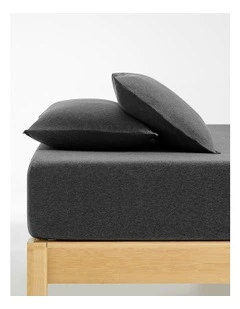 Luxe Fitted Sheet Set in Charcoal