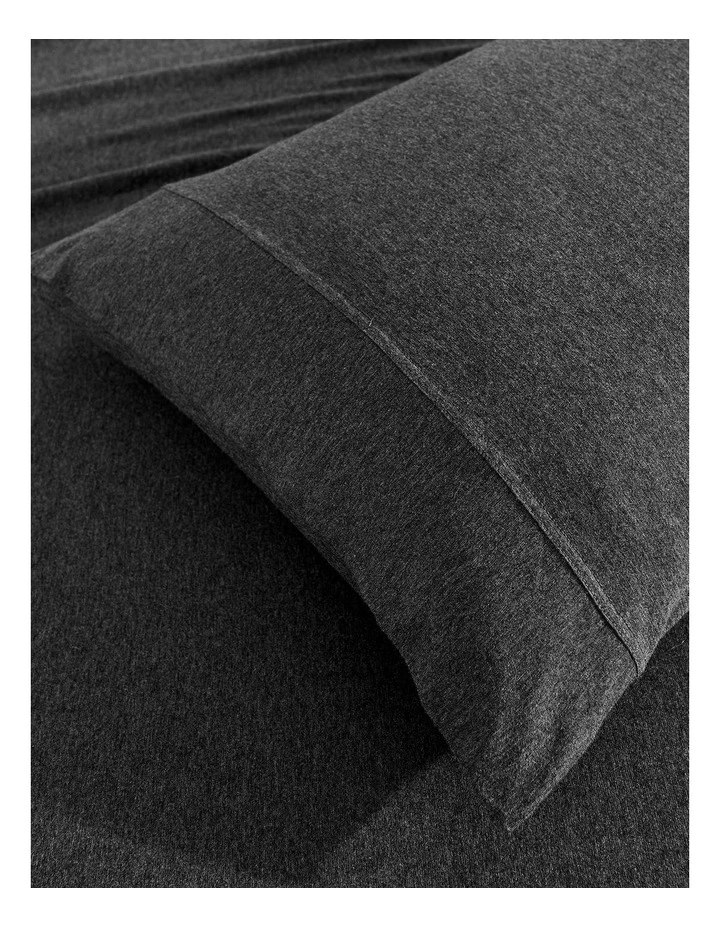 Luxe Fitted Sheet Set in Charcoal image 3