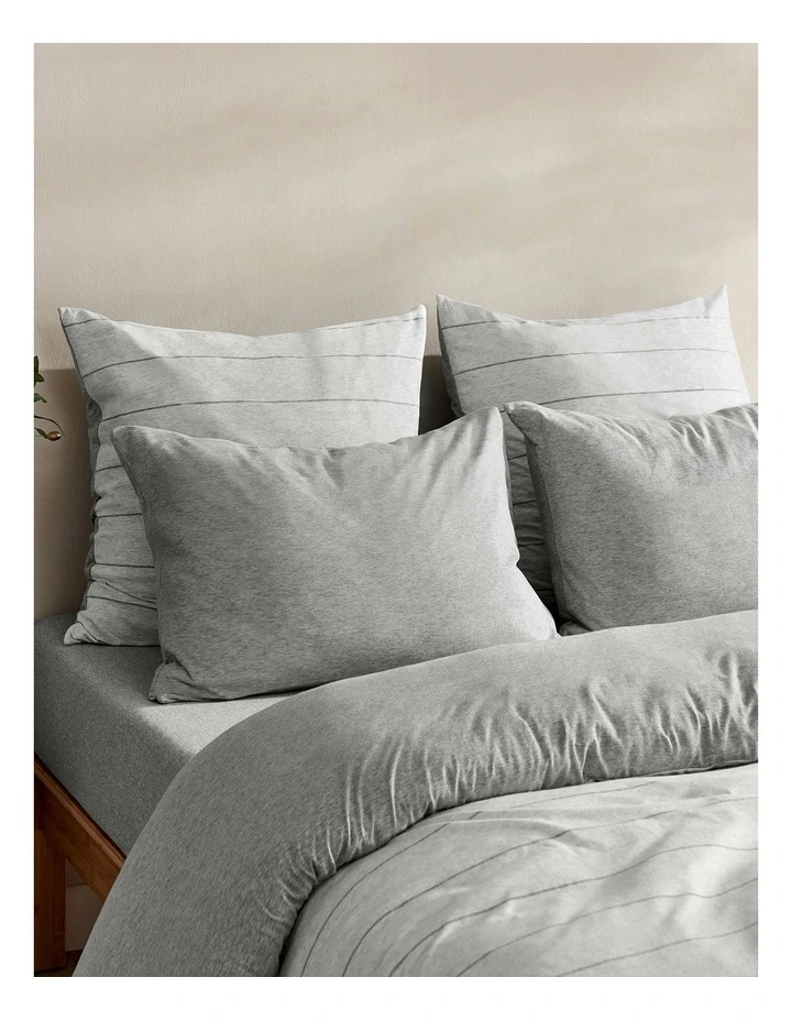 Luxe Standard Pillowcase Twin Pack in Silver Grey image 5