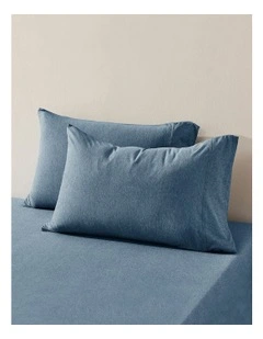 Luxe Standard Pillowcase Twin Pack in Denim